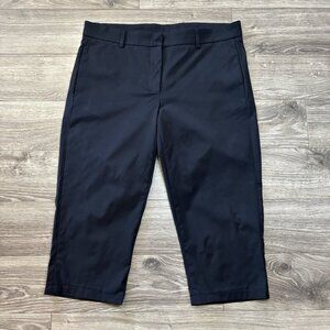 Golfino Womens Casual Mid-Rise Bermuda Golf Shorts Size 8 Black Straight Leg